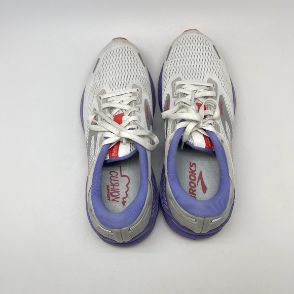 Brooks Sneakers Womens 9 B Adrenaline GTS 22 1203531B105 White Running Gym Shoes - Picture 5 of 11